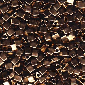 Metallic Dark Bronze Miyuki Sharp Triangle Beads 5/0