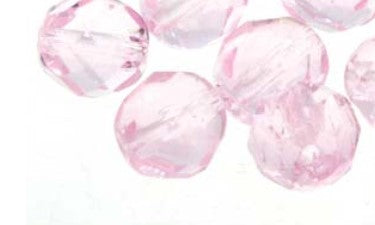 4MM Preciosa Pink Czech Glass Fire Polished Beads
