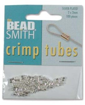 Crimp Tube 2x2MM Silver Plated