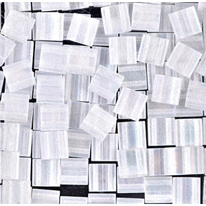 Matte Transparent Crystal AB Miyuki Tila Seed Beads - Full Cut