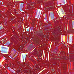 Transparent Red Crystal AB Miyuki Tila Seed Beads - Full Cut