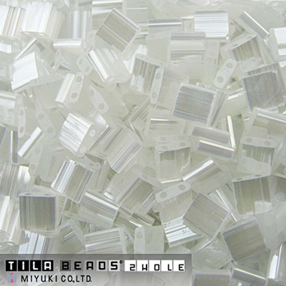 Crystal Silk Satin Miyuki Tila Seed Beads - Full Cut