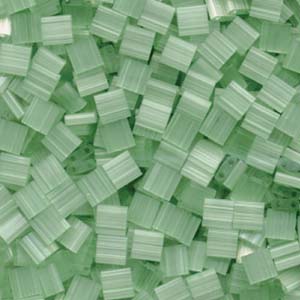 Silk Pale Green Miyuki Tila Seed Beads - Full Cut