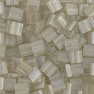 Transparent Oyster Luster Miyuki Tila Seed Beads - Full Cut
