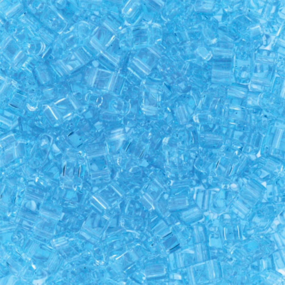Transparent Light Blue Miyuki Tila Seed Beads - Half Cut