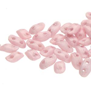 Chalk Lila Luster Wave Beads