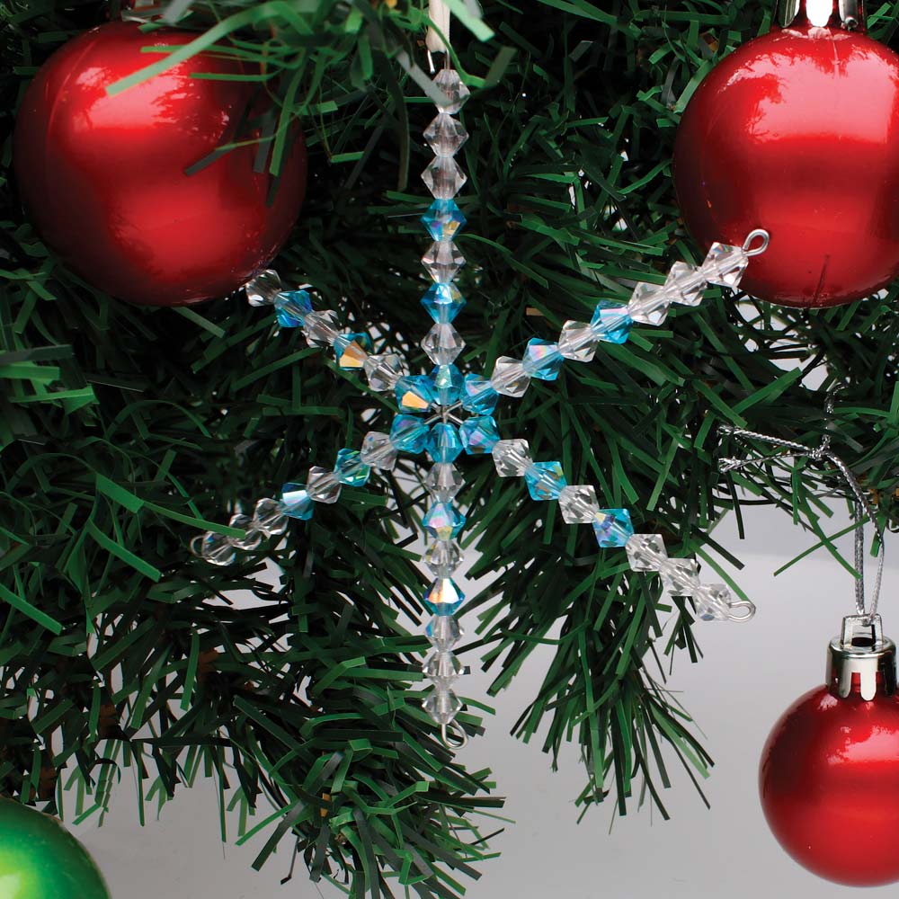Snowflake Ornament Wire Form 3.75"