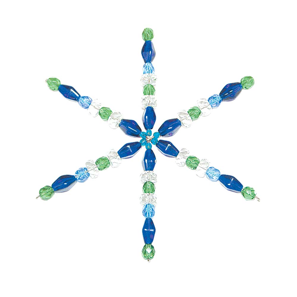 Snowflake Ornament Wire Form 4.5"