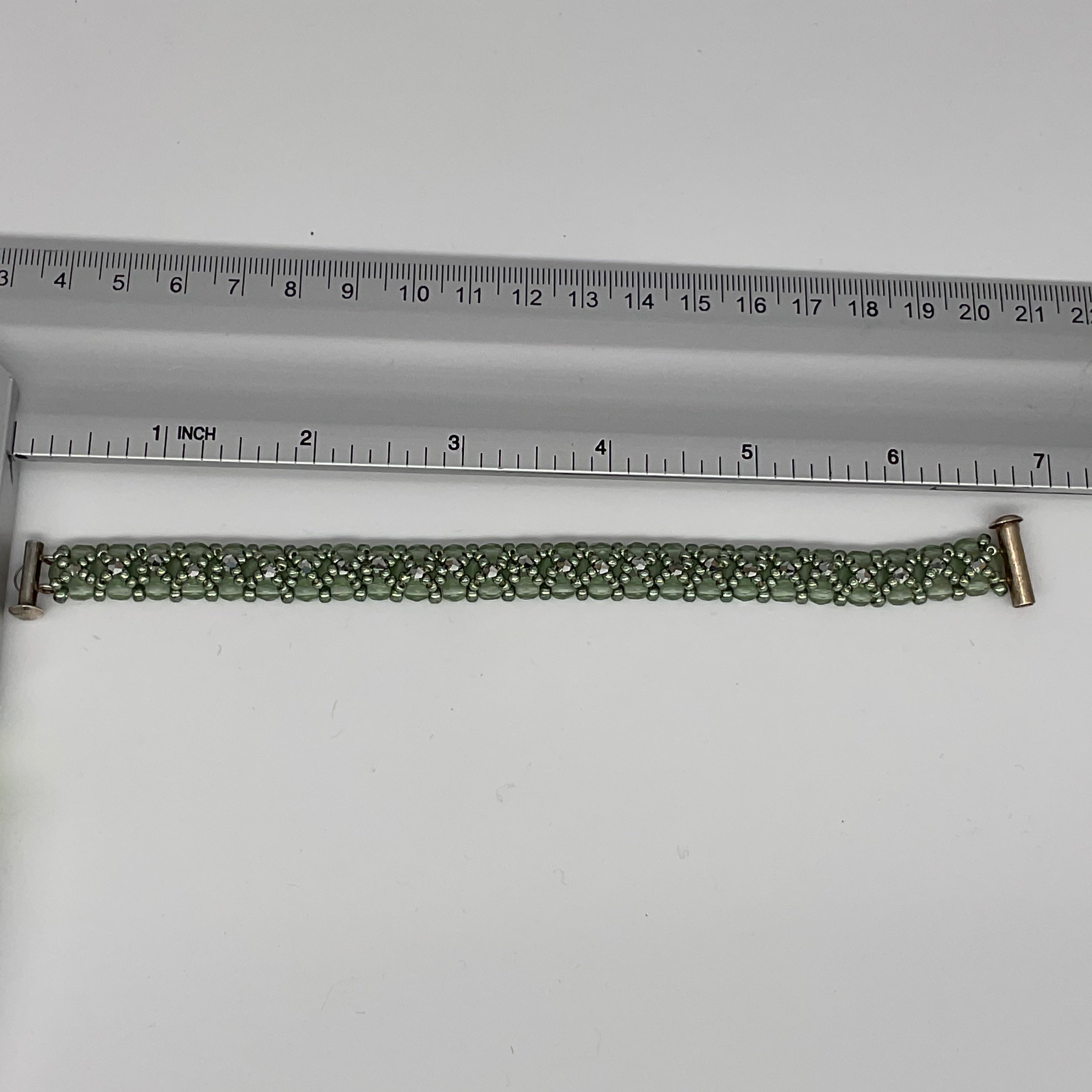 Silvery Green Bracelet