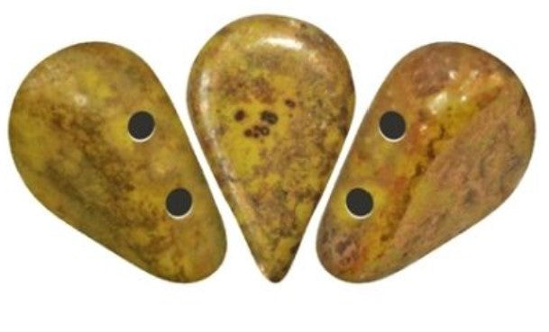 Opaque Jonquil Deep Gold Amos par Puca Beads