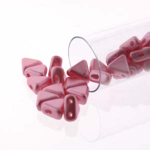 Pastel Pink  Czech Glass BeadsKheops par Puca Beads