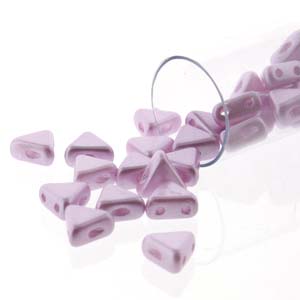 Pastel Lilac Rose Kheops par Puca Beads