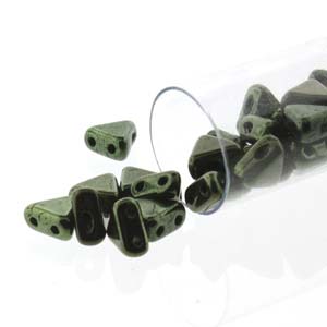 Metallic Green Kheops par Puca Beads