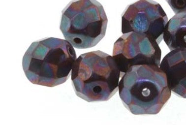4MM Nebula Brown Czech Glass Fire Polished Beads