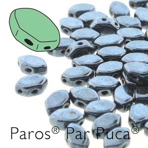 Hematite Paros par Puca Beads