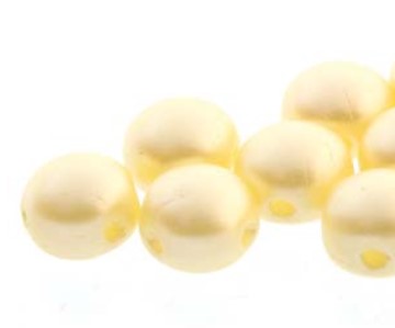 12mm Pastel Cream Candy Bead