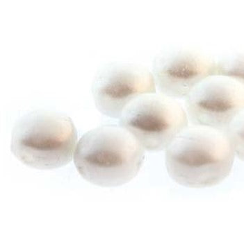 12mm Pastel White Candy Bead