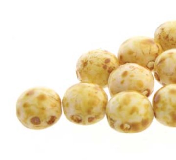 6mm White Travertine Candy Beads